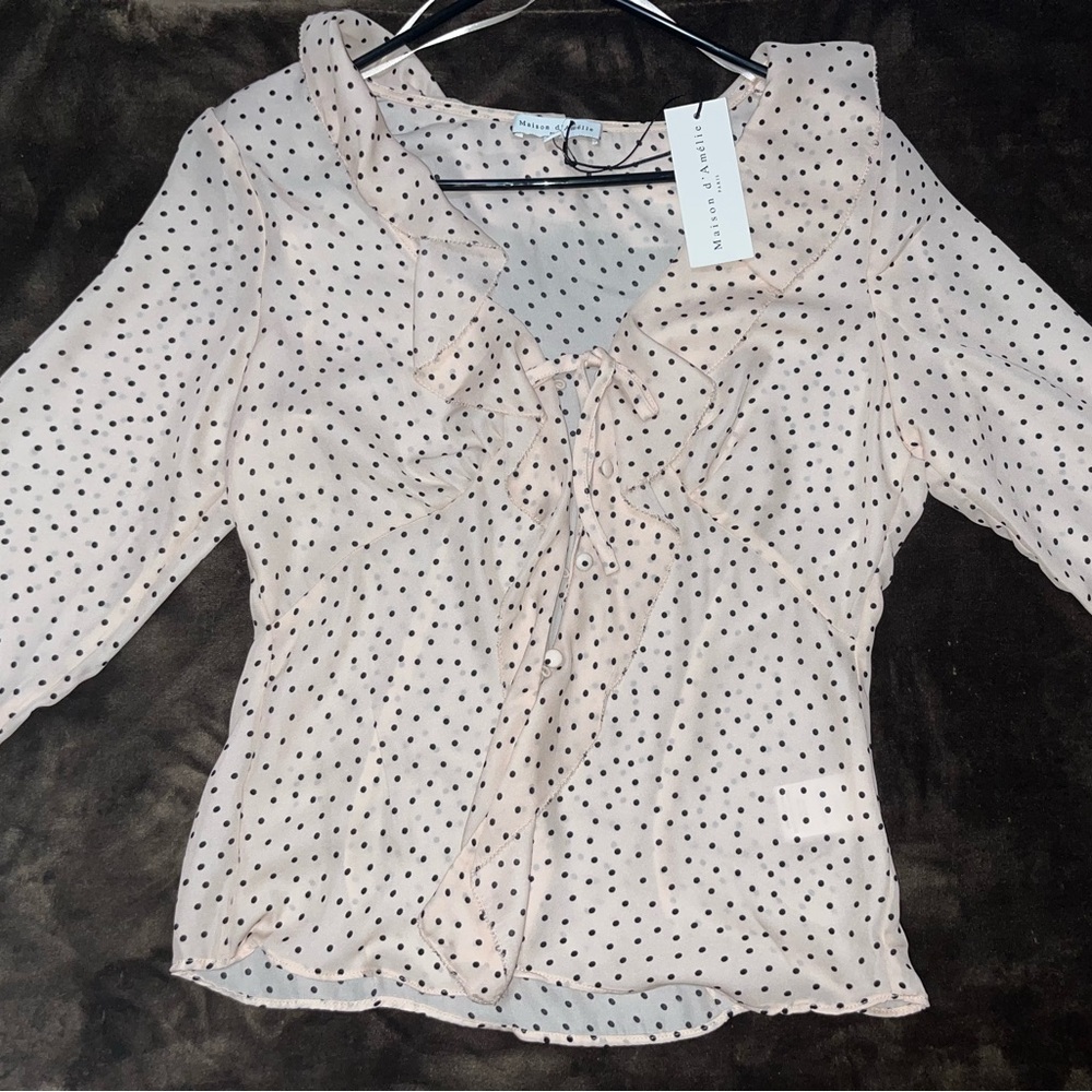 COPY - Maison d ‘ Amélie button down blouse